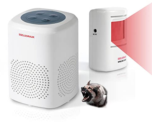 Hunde-Bellalarm, Bewegungsmelder, 300 m, kabellos, Haussicherheits-Detektor, Türklingel-Set, 1 Sensor + 1 Empfänger)