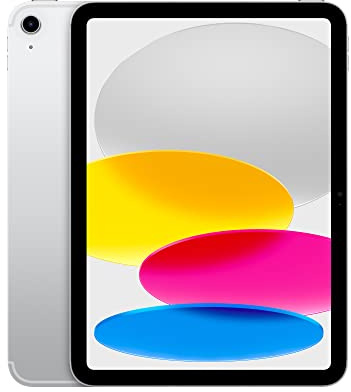 2022 Apple iPad (10,9-zoll, Wi-Fi + Zellular, 64GB) Silber (Generalüberholt)