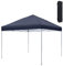 SUBTLETY Pavillon 3x3 Faltpavillon Wasserdicht Gartenpavillon mit Tragetasche Pop Up Gartenzelt Sonnenschutz Partyzelt Klappbare Festzelt Stabile Gartenzelt für Camping Strände Festival (Anthrazit)