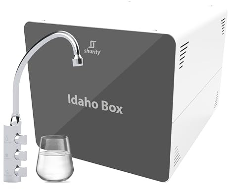 Frigogasatore acqua Shurity Idaho Box con Filtrazione per Cassettone Cucina - 3 vie, Liscia, Gassata e Fredda
