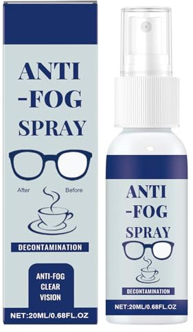 20 ml Anti -Fog -Spray für Schutzbrillen - Shield Mist, Optical Clarity Improvement Flüssigkeit | Anti-Fog-Formel für Skier, Schutzlinsen-Conditioner, Anti-Fog für taktische Brillen