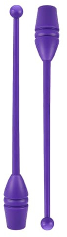 Alasum Mazas de Gimnasia Rítmica de 35cm, Pack de 2 Palos de Plástico Duradero para Niñas y Adultos, Equipo de Entrenamiento de Coordinación y Flexibilidad, Baile y Práctica DEPO