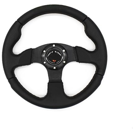 Volante Desplazado Deportivo,Volante Coche Rueda deportiva de cuero universal 13 pulgadas