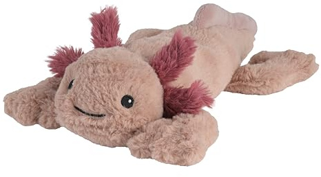 Warmies® Värmekudde/leksaksdjur Minis Axolotl utbytbar hirs och lavendelfyllning 20 cm 280 g (exklusive Warmies-design för Greenlife Value)