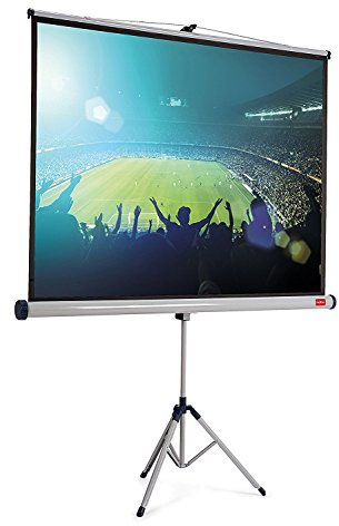 Nobo Flexible Projection Screen Tripod, Lightweight Pop-Up Matte White Projector Surface With Stand, Portable & Free Standing, 1500 x 1138mm, 1902395