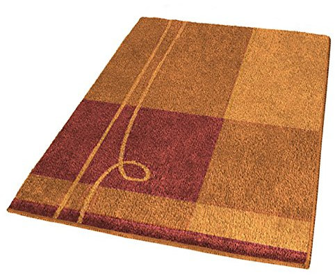 Kleine Wolke 4588333556 Tivoli Badematte aus Polyacryl orange/braun 60 x 90 cm