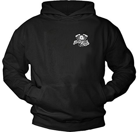 MAKAYA Forty Eight Squad - Motorcykel Huvtröja Chris Motor V2 - Motorcykelkläder Svart M