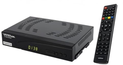 Vantage VT-93 C/T-HD - Ricevitore combinato universale per la ricezione di segnali via cavo e DVB-T2, funzione PVR, USB multimediale, freenet TV, EPG, Time Shift, menu multilingue, nero