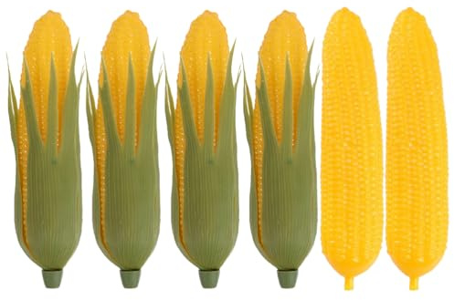 Ciieeo Pannocchie Artificiali Di Mais Realistiche 5.5 Pollici Modelli Di Mais Finto Per Decorazioni Di Cucina Oggetti Di Scena Fotografici E Arredamento Interno Set Da 6 Pezzi in Plastica Dettagliata