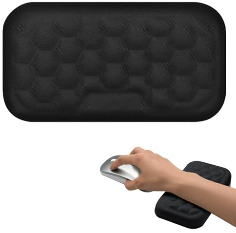 Handballenauflage für Tastatur, Wrist Rest, Maus Handgelenkauflage, Handgelenkstütze Pad, Memory-Foam-Handgelenkstützen, Reduziert Beanspruchung von Armen, Ellenbogen Beim Computergebrauch, Schwarz