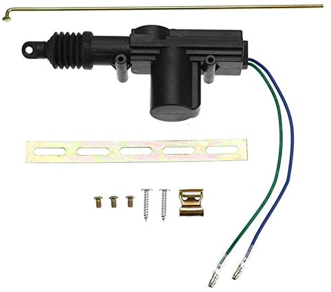 Power Türschloss-Stellantrieb, 2-adrig, 12 V, Auto-Schließsystem, Einzel-Typ-Set, 2-adrig, Motorrad-Blinker, Stiftschalter mit Schlüssel, universal, strapazierfähig, elektrisch,