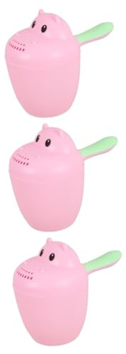 VICASKY 3pièces Gobelet De Rinçage Pour Écope à Eau Pratique Pour Shampooing Et Bain Des Volume Design Amusant Pour Lavage Des Cheveux Des Tout-petits