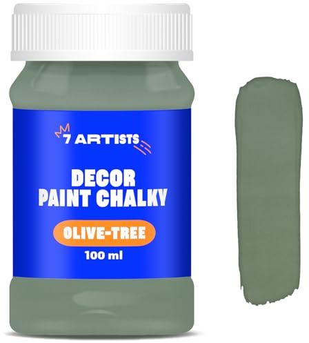 7 Artists Peinture Bois D'olivier 100 ml Craie Peinture Meuble Vintage Paint Chalky Paint