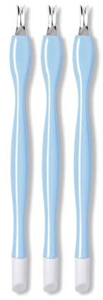Cuticle Trimmer,3 PCS Forchetta per Cuticole Forma di V Spintore Della Rimuovi Cuticole Tagliacuticole Cuticole Remover per Manicure e Rimozione