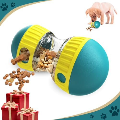 20pcs Interactive Dog Toys for Boredom, Rolling Slow -Eating Dog Treat Dispenser, Educational Puppy Toys, Dog Treat Dispenser to Stimulate Dogs' Curiosity and Intelligence, for Entertainment (green)