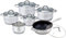 10-teilig Edelstahl Kochtopf Set Topfset mit Glasdeckel Topfe Induktion KLAUSBERG KB-7697