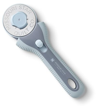 Missouri Star - Cortador giratorio, hoja de 60 mm, herramienta de corte rodante para apliques de edredón y telas de corte, suministros esenciales de costura y acolchado para proyectos de manualidades