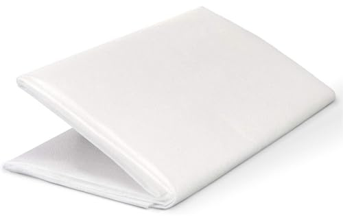 CSVZKIAY ZALHIN Entoilage Thermocollant, Entoilage Fusible Non Tissé Léger Tissu d Entoilage à Repasser pour Artisanat de Couture pour la Couture Le Matelassage l'Artisanat (Blanc, 100 cm de Large x