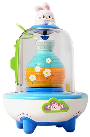 ZEPFJHE USB Charging Kids Pottery Wheel Craft Machine Toy For Children Creative Clay Modeling Family Activity Supply Set