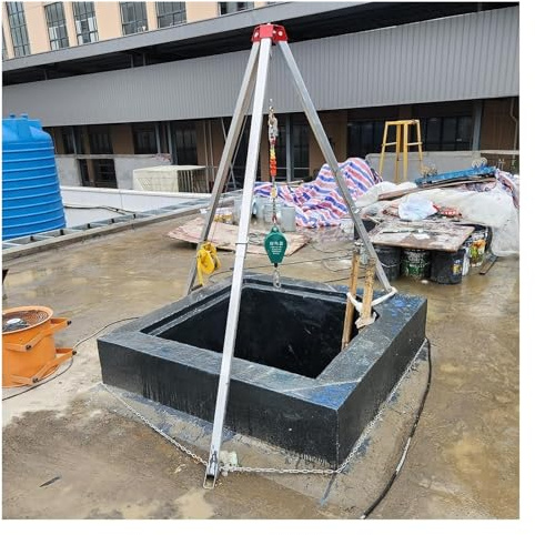 Telaio di Salvataggio di Emergenza con verricello da 2600 libbre, Protezione anticaduta da 500 kg, Ideale per operazioni di Sicurezza e Salvataggio all'aperto, Attrezzatura di Sicurezza per