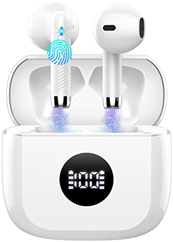 Jxrev 2026 Cuffie Bluetooth Auricolari Bluetooth 5.4, Cuffie Wireless con 4 ENC Cancellazione Rumore Mic, Cuffie in Ear 40 Ore di Riproduzione, IP7 Impermeabili