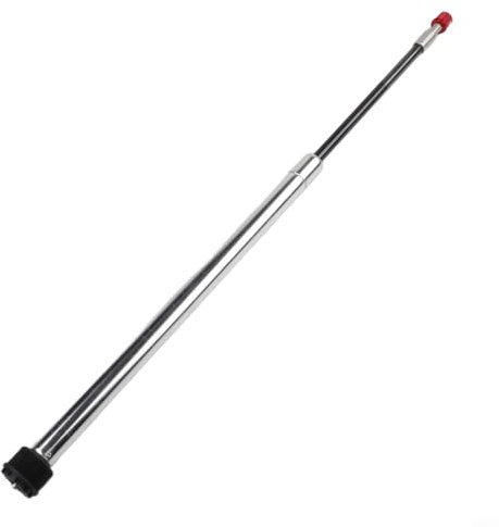 TONIXY Pompa dell'olio a cartuccia per forcella della bici per Durolux, in lega di alluminio da 295 mm, colore argento, controllo manuale o cavo per riparazione ciclismo (manuale + rimbalzo)