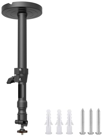 Buxuaaaa Projektorhållare tak och väggmontering liten projektor hängare säker belastning 5 kg 360 graders roterande montering