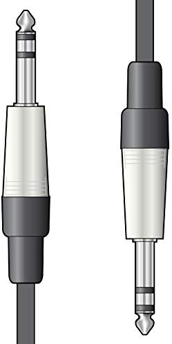 chord S6J300 3 m 6.3 mm TRS Jack Lead