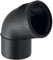 Geberit 390423141 Bogen Silent-PP mit Muffe, 67.5 Grad DN 90