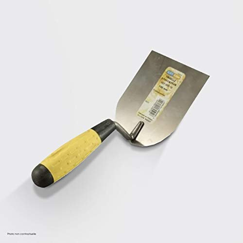 Paleta de albañil rígido de acero inoxidable suave, 100 mm