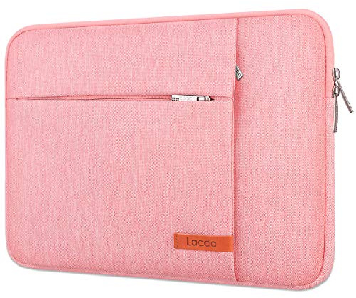Lacdo 11 tums laptopväska för 11,6 tum Samsung ASUS Dell Chromebook, HP Stream 11, 11,6 tum Lenovo Thinkpad/Chromebook C340, Surface Pro 9 8 X 7 6, 11,6 MacBook Air tillbehörsväska, Persika