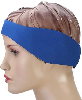 Swimming Headband, Adult Kids Swimming Ear Headband Comfortable Neoprene Elastic Swimming Headband, Ear Band Swimmer's Ear Band, Helps Keep Earplugs in Place & Keep Water Out (L)