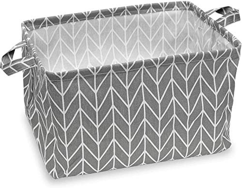Feluna® cestas de almacenamiento de lino varios diseños; cubo de flores caja de juguetes caja plegable cesta de organización cesta de baño decoración (cesta plegable).