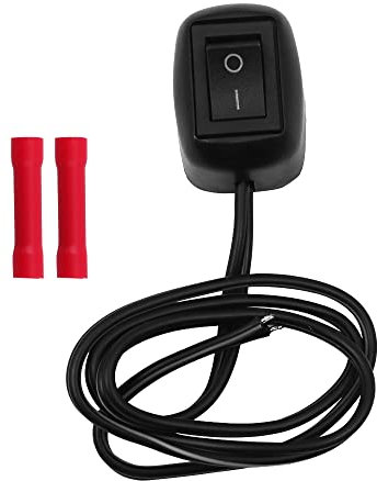 Tiardey DC 10A 12V Paste Type Black Push Button Switch, ON/OFF Operation Mode, Car DIY Switch Button Switch