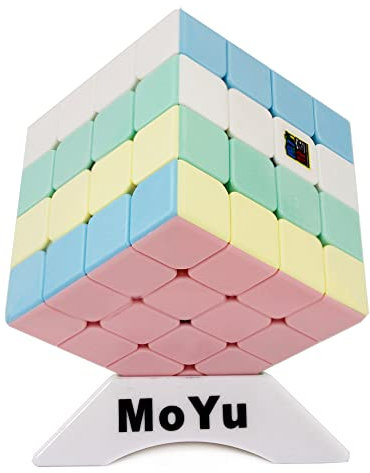 Gobus MoYu Cuing Klassenzimmer Mofangjiaoshi MFJS Meilong 4x4 3D Drehen Magic Puzzle Würfel 4x4x4 Würfel Aufkleber Pastell Dessert Rosa Farbe