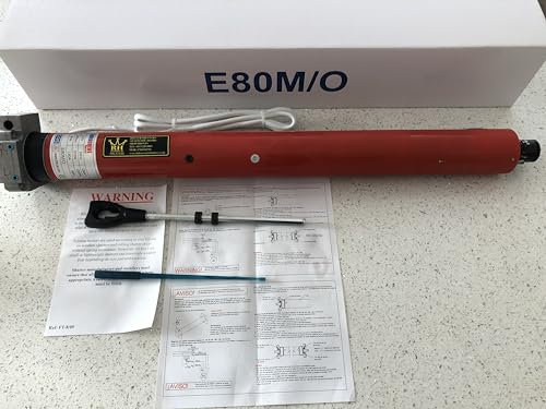 Roller Shutter Garage Door Tube Motor 80nm Power 89mm Deprat Style adapters - Manual Override