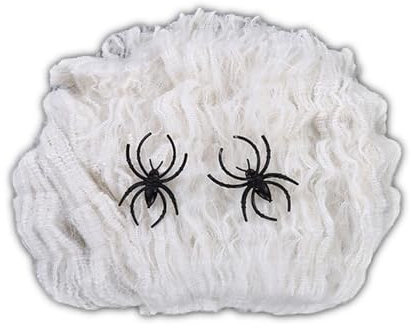 Erconsso Halloween Spinnennetz, Deko Gruseliges Spinnennetz, Gothic Spinnennetz mit Spinne, Ferienhaus Dekorationen für Bar, Partys