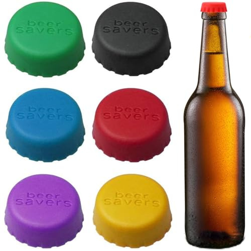 Binnan 12 Pezzi Tappo per Bottiglie in Silicone, Tappo per Bottiglia di Birra Riutilizzabile, Tappi Ecologici in Silicone, Tappi a Corona, per Bottiglie di Birra, Succo di Frutta e Vetro