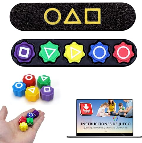 Juego de Dados Gonggi - Tradicional Coreano - Inspirado en El Juego del Calamar - Desarrollo de Coordinación, Concentración y Estrategia - Set de 5 Dados con Bolsa Portátil