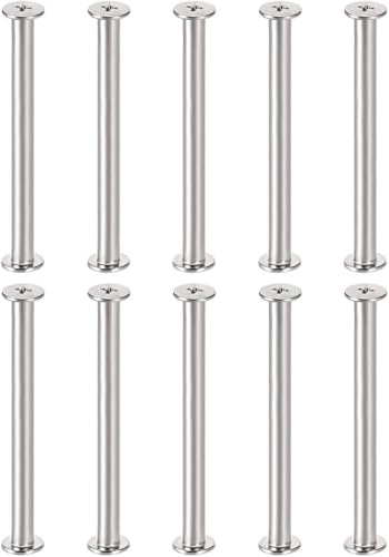 TA-VIGOR M5 Chicago Screws, M5 x 50mm Binding Screws Rivets Flat Cross Head