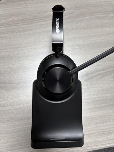 Voistek Bluetooth Headset,Wireless Headset with Microphone,45 Hrs & USB Dongle for PC/Laptop, On Ear Headphones for Work, Office, Calls, Cell Phone, Zoom, Skype