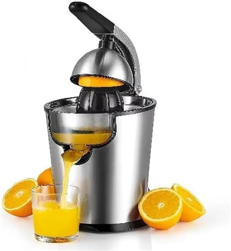 Exprimidor Eléctrico De Cítricos De Acero Inoxidable Con Conos De Extracción De Dos Tamaños For Naranja Limón Lima Y Pomelo
