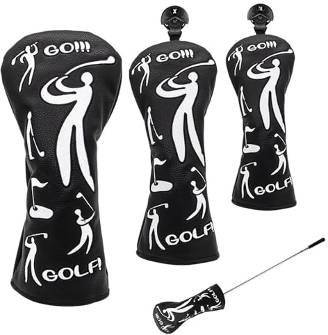 Copertura per mazze da golf, custodia per conducente, divertente copertura per mazze da golf, per uomini, donne, principianti, professionisti, interni ed esterni