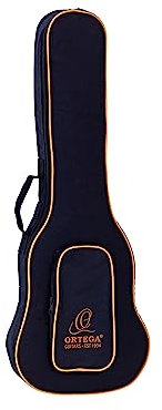 Ortega Guitars Economy Series Bag - Bariton Ukulele Tasche - Höhe 78 cm - Mit Schultergurten - Nylon, Schwarz (OUBSTD-BA)