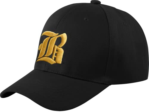 Morefaz Unisex Jungen Mädchen Mütze Baseball Cap Hut Kinder Kappe 3D Gothic B TM (B Black Gold)