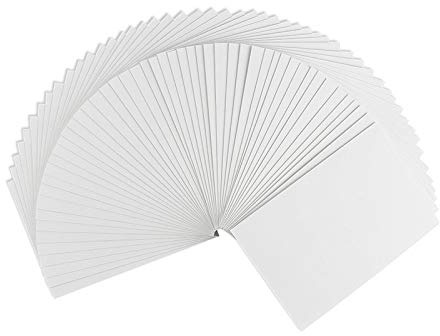 Ideen mit Herz 50 Tarjetas plegables en blanco | ideal para manualidades de tarjetas de felicitación y tarjetas de invitación | DIN C6 (10,5 cm x 14,8 cm) | 230 g/m² | color blanco