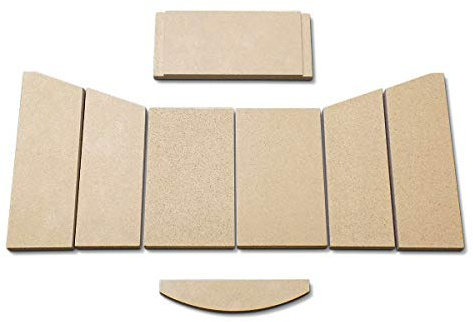 Feuerraumauskleidung A für Hark 57 Kaminöfen - Vermiculite - 8-teilig