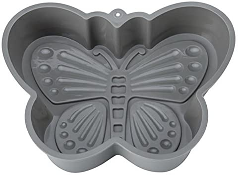 Chiyyak fjäril kakform, 3D fjäril silikonform muffinsform brödform bakform gör-det-själv fondant gelé choklad kaka dekoration