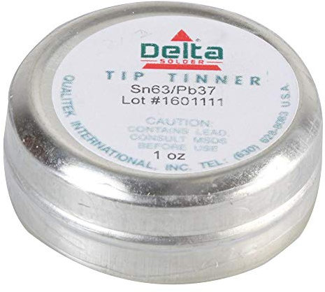 Qualitek TIP TINNER, LEADED, 1OZ, SOLDERING IRONS, POTS IRON ACCESSORIES TOOLS, 1 PIECE PACK - LEADED TIP TINNER, 1OZ TIN