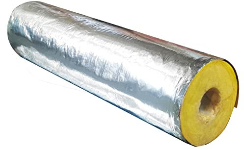 Material Isolation thermique et réduction du bruit, tube de laine de roche, tube de laine de verre d'isolation thermique centrifuge (taille : 43 mm)